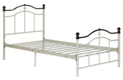 Brynley Single Bed Frame - Ivory